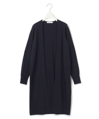 ICB 【WEB限定カラーあり・接触冷感・UVケア・洗える】 シンセティックハイゲージ ロングカーディガン ネイビー系