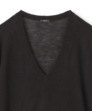 JOSEPH 【FOUNDATIONS】キャッシュエアー　Vネックニット Black