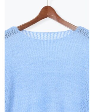 Te chichi 【泉 里香さん着用・Oggi.jp10/23掲載】キャットヤーンメッシュニット ブルー