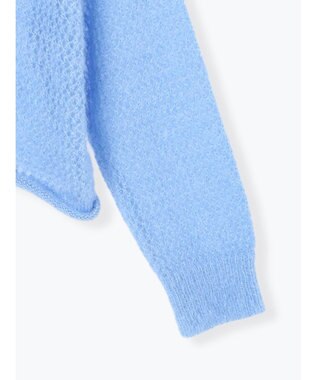 Te chichi 【泉 里香さん着用・Oggi.jp10/23掲載】キャットヤーンメッシュニット ブルー