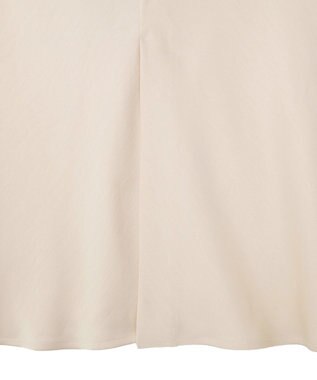 earth music&ecology サテンフリルマーメイドスカート Ecru