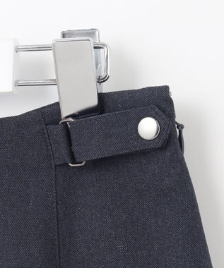 J.PRESS LADIES S 【洗える】LANATEC シャークスキン&ヘリンボーン スカート ネイビー系