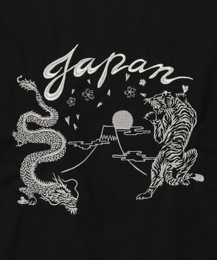 ICB 【洗える】 スーベニアTEE ブラック×シルバー刺繍系