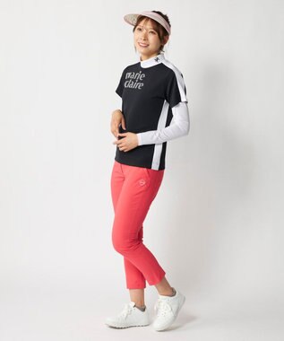 FILA GOLF／marie claire 【Marie claire sports】半袖モックネックシャツインナーセット ブラック