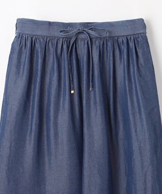 ANY 【手洗い可能/ウエストゴム】ウォッシャブルデニムパンツ ネイビー