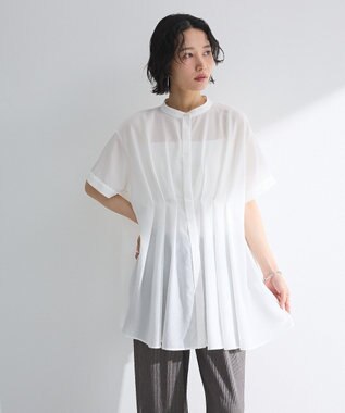 Green Parks 【WEB限定】ウエストタックシャツチュニックⅢ Off White