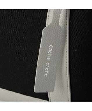 UNBILLION cachecache パーテーションキャンバストートバッグ ブラックグレー