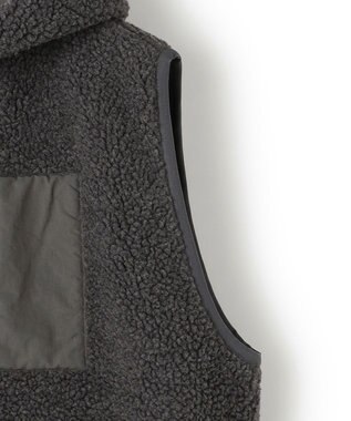 J.PRESS YORK STREET 【UNISEX】リバーシブル ボアベスト グレー系
