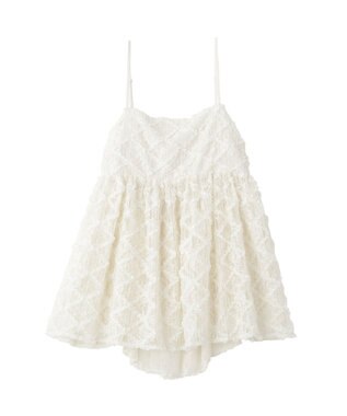 earth music&ecology 【予約】フリンジレースキャミビスチェ ブラック