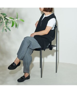 ing <ing>【WEB限定】【サスティナブルシリーズ】モカシンビットローファー ブラック