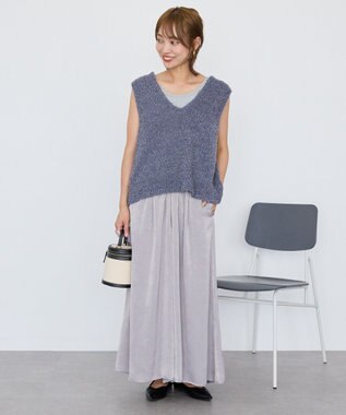 AMERICAN HOLIC テープヤーンバックシャンベスト Charcoal Gray