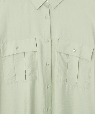 AMERICAN HOLIC 【予約】【WEB限定】接触冷感Wポケットシャツチュニック Khaki