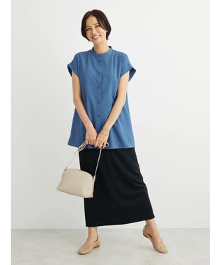 Green Parks らくスレＩラインスカート Black