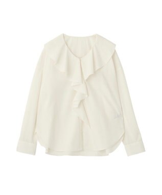 AMERICAN HOLIC 【イージーケア】ラッフルブラウス Ivory
