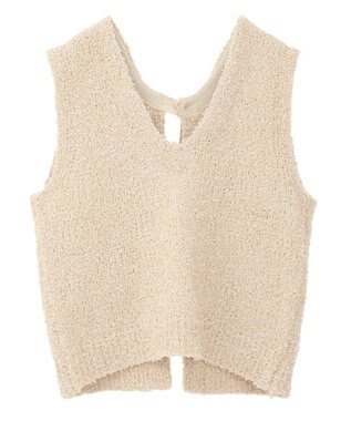 AMERICAN HOLIC テープヤーンバックシャンベスト Beige