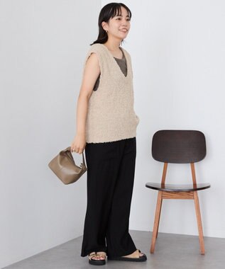 AMERICAN HOLIC テープヤーンバックシャンベスト Beige