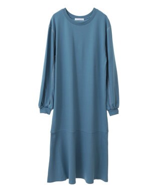 Green Parks ＳＥＴ２点ベスト＋配色ステッチワンピース Light Blue