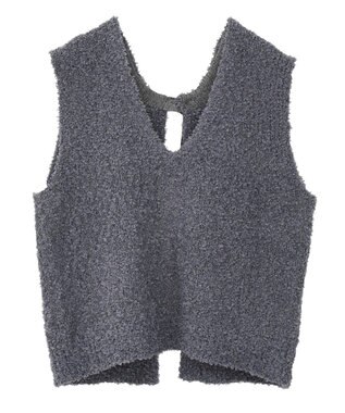 AMERICAN HOLIC テープヤーンバックシャンベスト Charcoal Gray