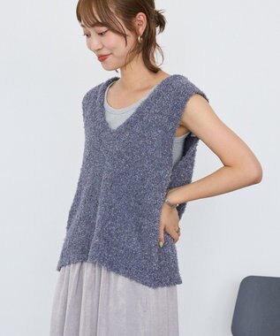 AMERICAN HOLIC テープヤーンバックシャンベスト Charcoal Gray