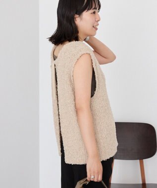 AMERICAN HOLIC テープヤーンバックシャンベスト Beige