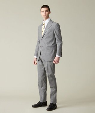 J.PRESS MEN 【J.PRESS MOVING / セットアップ対応】GUABELLO LEGENDサマームリネ スラックス ライトグレー系