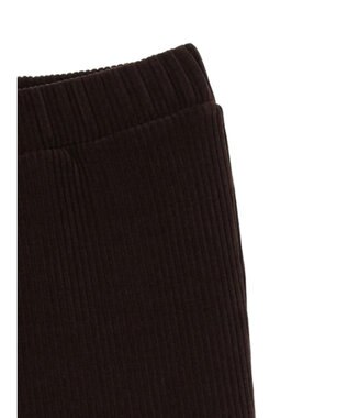 Green Parks リブ見えカットコールパンツ Brown