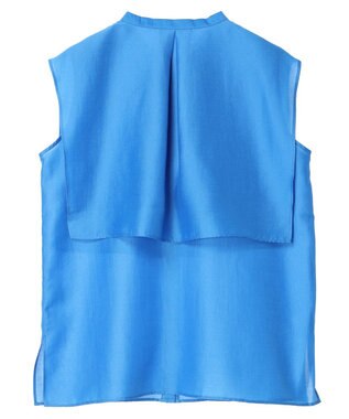 Green Parks レイヤードノースリーブブラウス Blue