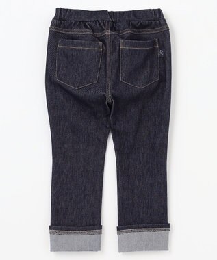 組曲 KIDS 【80-100㎝】デニムニット パンツ ネイビー系