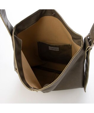 UNBILLION カシュカシュ cachechche / ウォッシュ加工ベルトショルダー カーキ