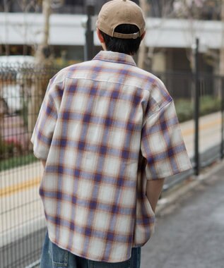 WEGO オンブレチェックシャツ（SS） 柄5