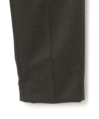 ICB 【洗える・WEB限定カラーあり】 ウールミルドサキソニー テーパードパンツ チャコール系