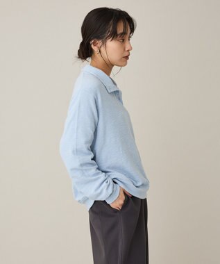 CRAFT STANDARD BOUTIQUE スタンドネックデザインプルオーバー Sax