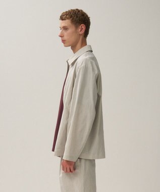 ATON STRETCH NYLON LINEN | ジップアップジャケット - UNISEX RAW LINEN