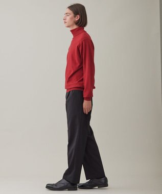 UNFILO MENS 【男女兼用】ライトウォームタートルネックニット レッド