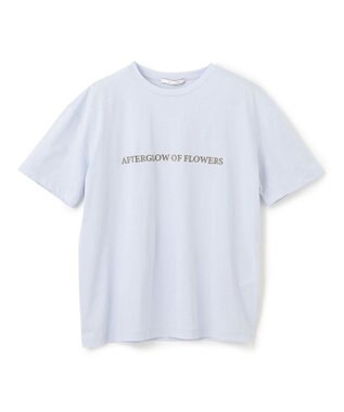 BEIGE， 【洗える】CASSIA / オリジナルロゴTシャツ Sax