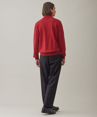 UNFILO MENS 【男女兼用】ライトウォームタートルネックニット レッド