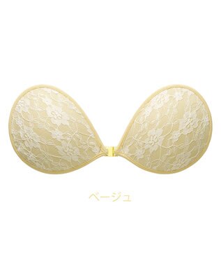 BRADELIS New York 【NuBra / ナチュラルタイプ】ヌーブラ・エアーライト ベル オーラ  蒸れにくい バックレス コレクション デザインヌーブラ 正規品 ベージュ