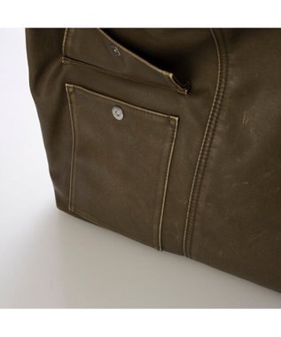 UNBILLION カシュカシュ cachechche / ウォッシュ加工ベルトショルダー カーキ