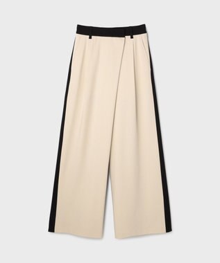 GRACE CONTINENTAL ラップワイドパンツ ベージュ