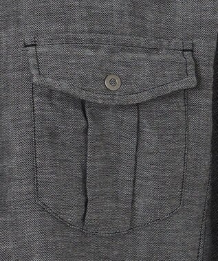 JOSEPH ABBOUD 【キングサイズ】リバーシブルチェック シャツ ブラック系