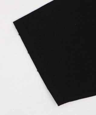 WEGO 【ユニセックス着用ITEM】ダメージアップリケグラフィックT（SS） ブラック