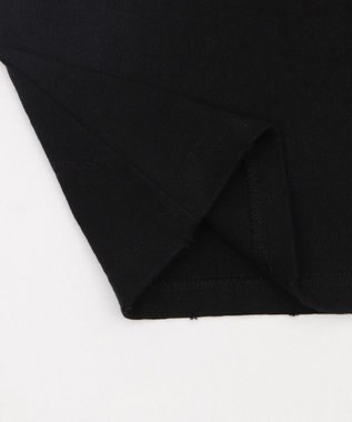 WEGO 【ユニセックス着用ITEM】ダメージアップリケグラフィックT（SS） ブラック