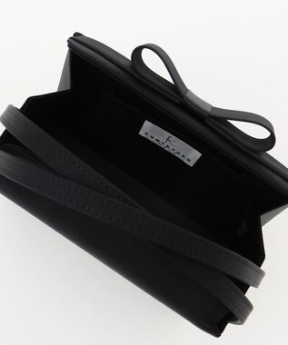 組曲 NOIR インナーマグネット リボンバッグ ブラック系