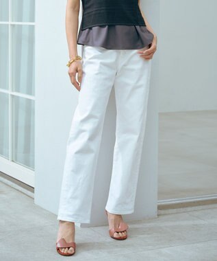 【洗える】BASIC STRETCH DENIM ボーイフィット パンツ