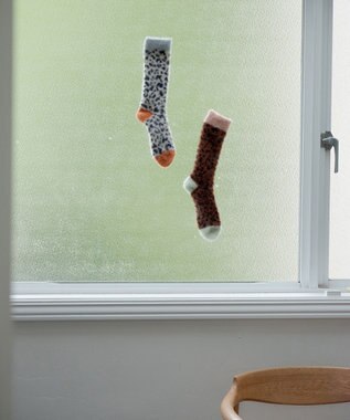 TRICOTE レオパードルームソックス 80IVORY