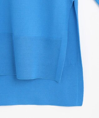 UNFILO 【抗菌防臭】スタイルアップニット NEW カーディガン ブルー