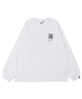 WEGO 【ユニセックス着用ITEM】別注VISIONゴーストスケータープリントT（LS） ホワイト