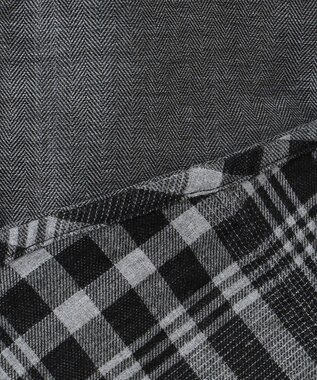 JOSEPH ABBOUD 【キングサイズ】リバーシブルチェック シャツ ブラック系