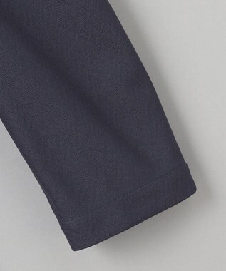 GOTAIRIKU 【通気性/ストレッチ/洗える】エアレースジャケット_ヘリンボーン柄 ネイビーヘリンボーン柄