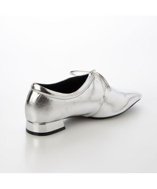 MODE ET JACOMO <carino>フレンチスクエアフラットシューティ シルバー